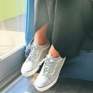 NEW VANS Old Skool Tapered Mineral Grey-Spectrum Blue